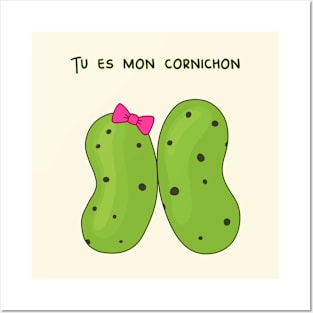 Valentine Pickle - Pickles in love | 'Tu es mon cornichon' Posters and Art